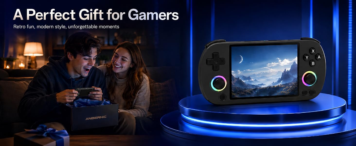 RG40XXH handheld game console comes with 2.4/5G WIFI and Bluetooth 4.2 connectivity