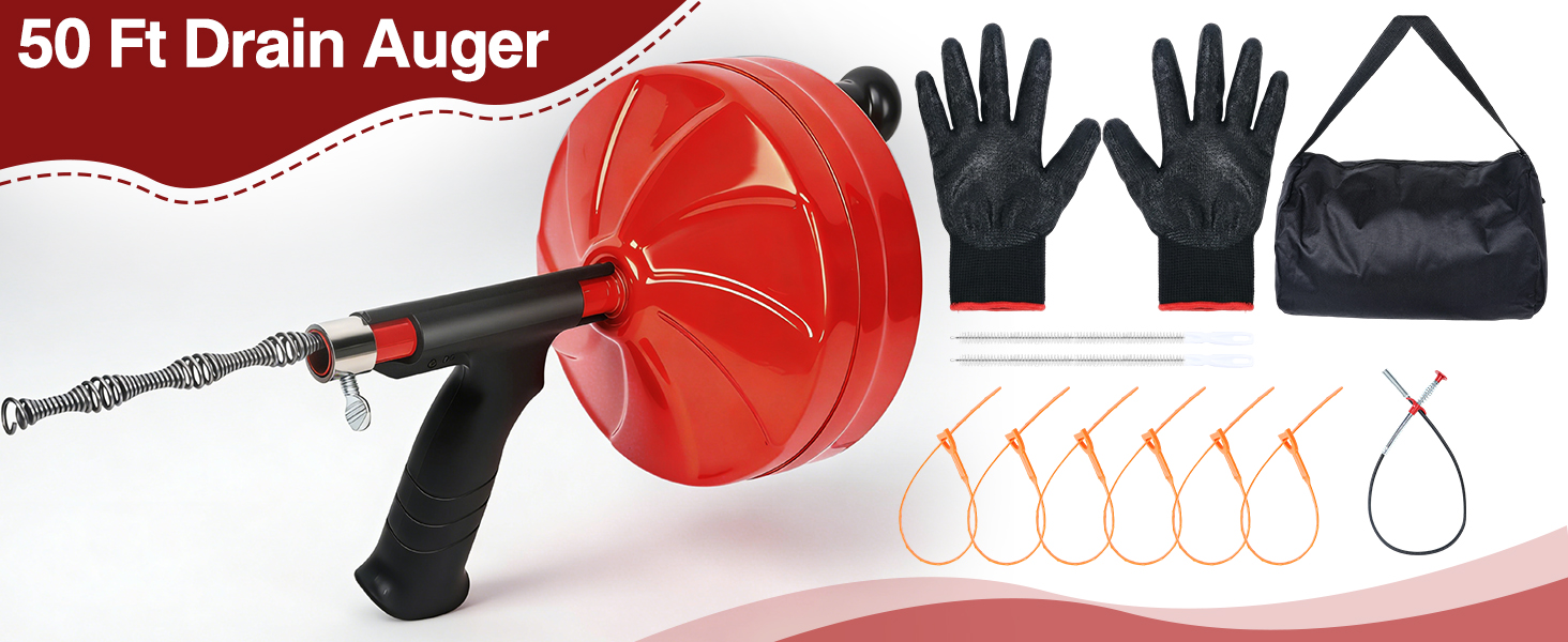 50 Ft Drain Auger