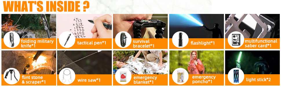 popular survival gears and supplies