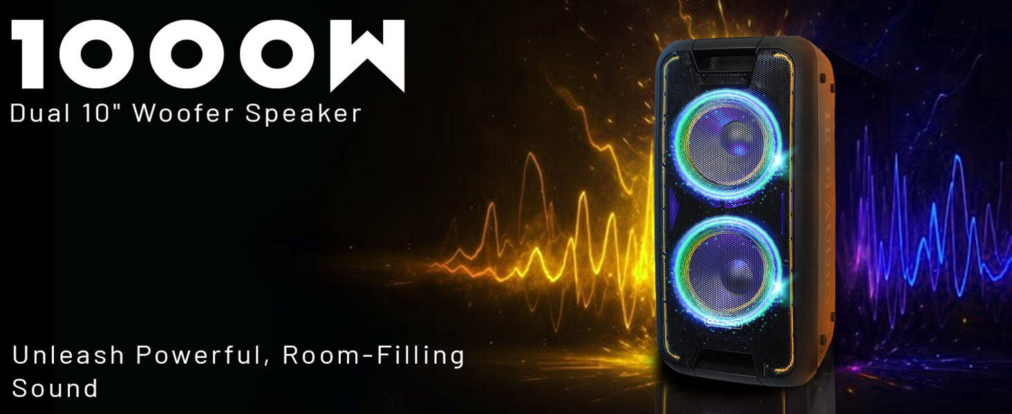 powerful fiestas super house outside watt tailgater professional subwoofer heavy music audio sound