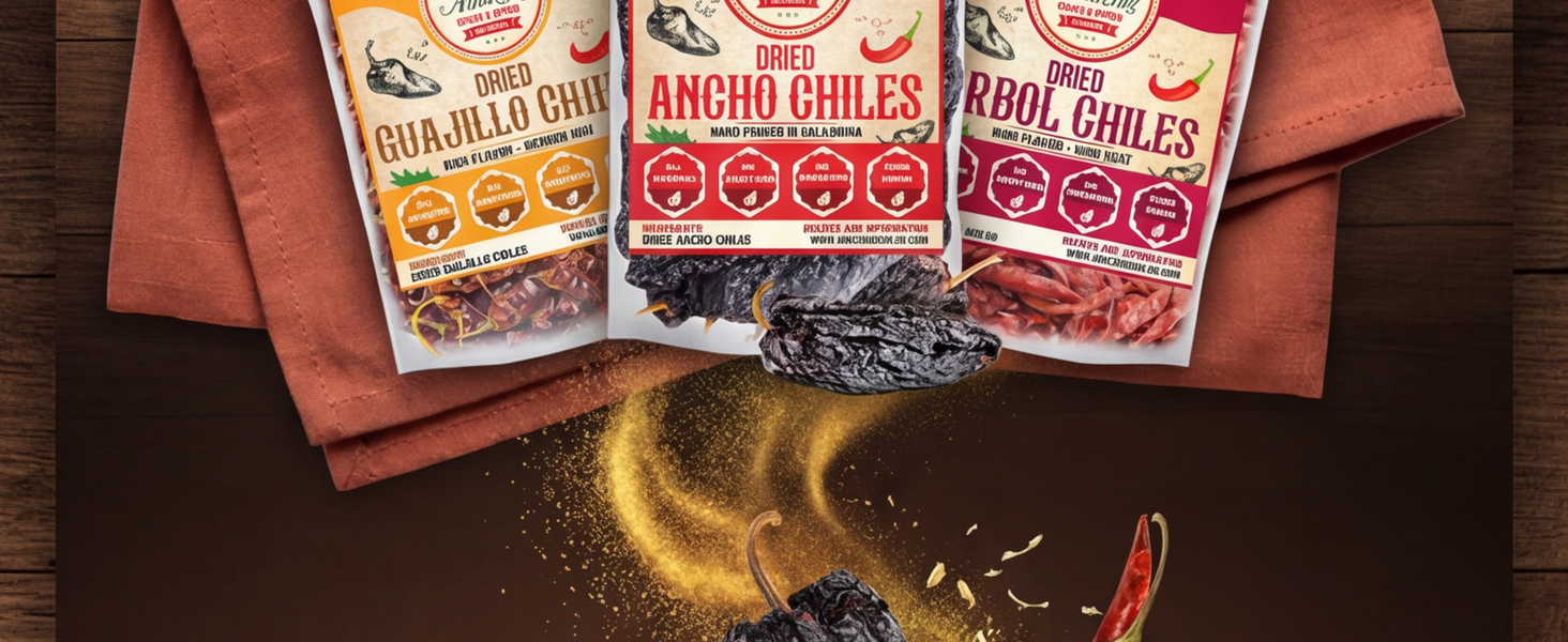 Ancho, Guajillo, Arbol Chile