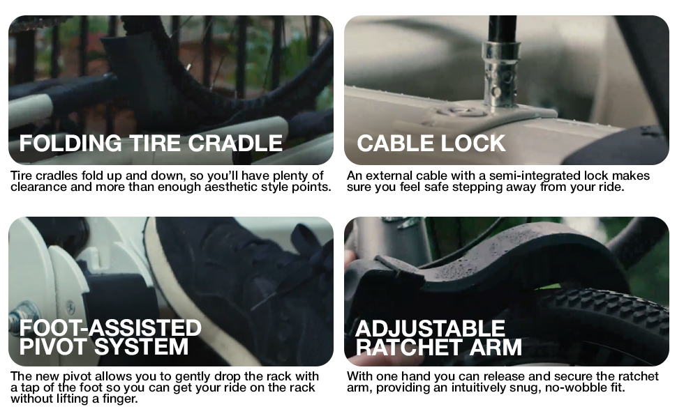 kuat sherpa 2.0 bike rack features