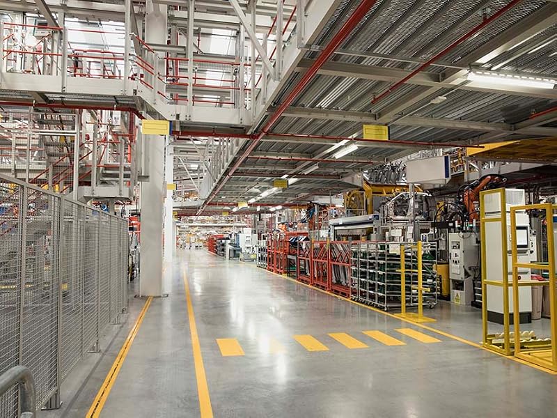 warehouse floors high gloss