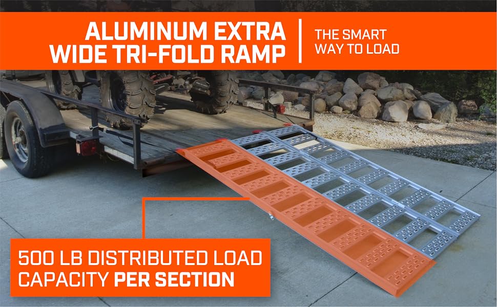 extra wide tri fold ramp