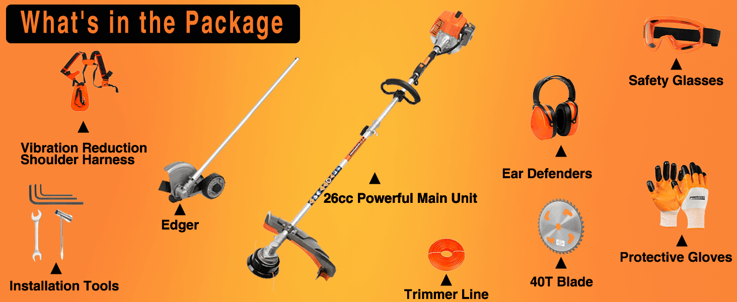 gas powerful brush cutter