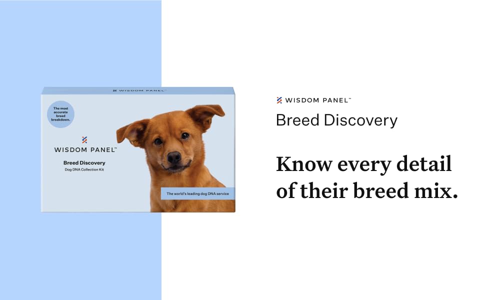 Wisdom Panel Breed Discovery. Know every detail of their breed mix.
