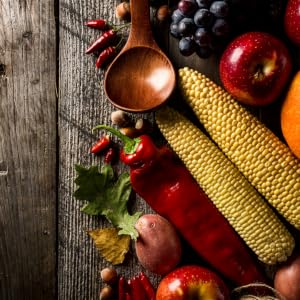 Aerial View of Natural Grains and Vegetables