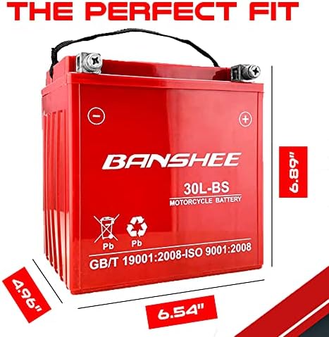 Banshee 500CCA Replacement AGM Motorcycle Battery for Harley Davidson Motorcycle