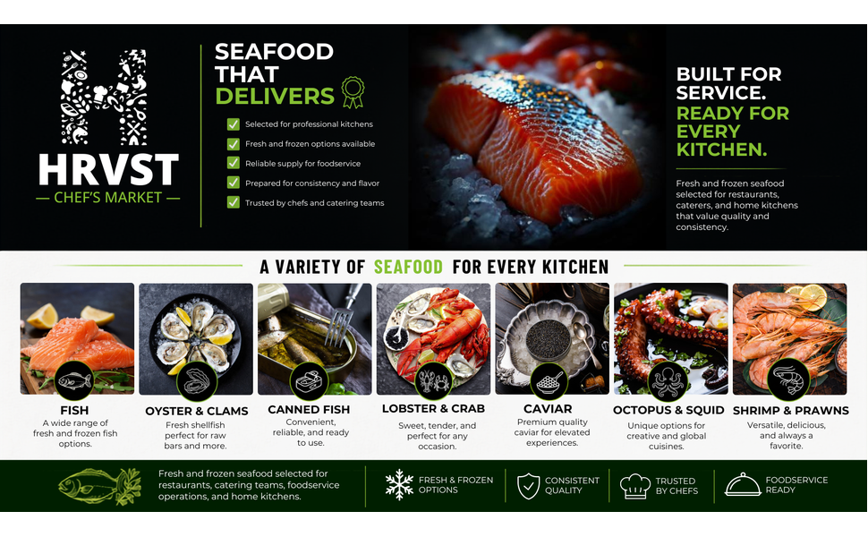 hrvst seafood VARIETY