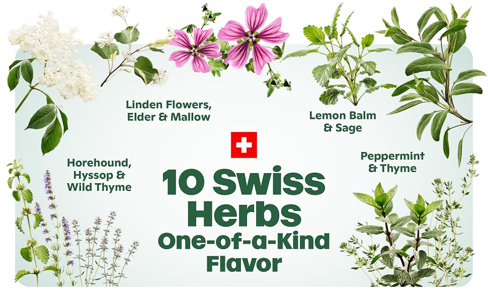 Ricola cough drops with 10 Swiss herbs including peppermint &amp;amp; lemon balm for smooth herbal flavor​