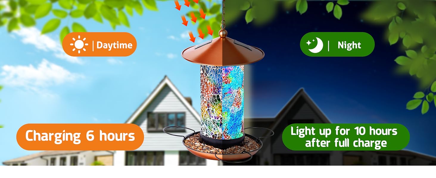solar bird feeder