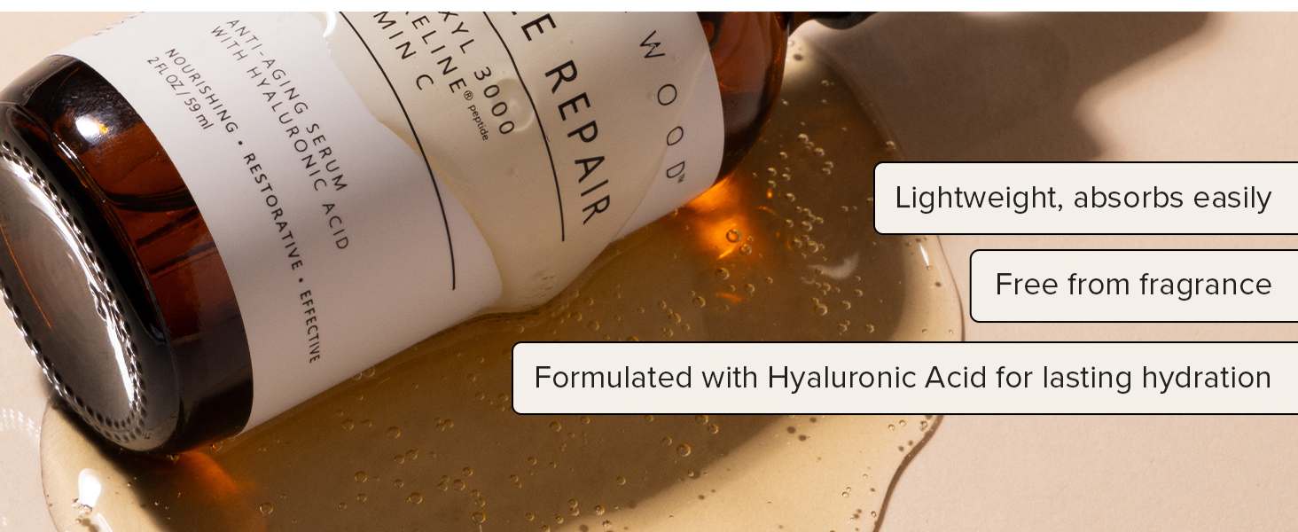lightweight, free from fragrance, formulated with hyaluronic acid for lasting hydration