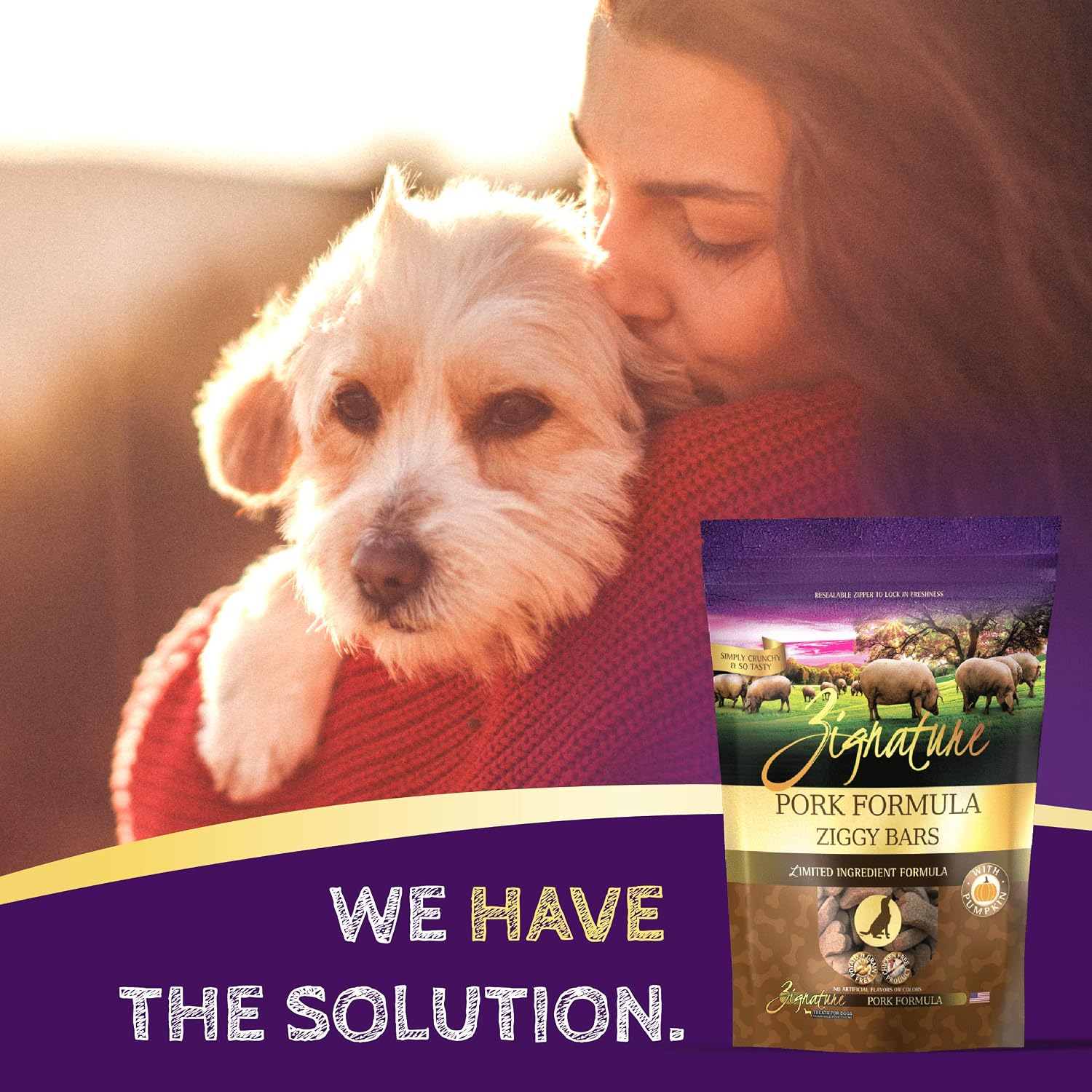 Zignature Duck Limited Ingredient Formula Biscuit Dog Treat 12oz