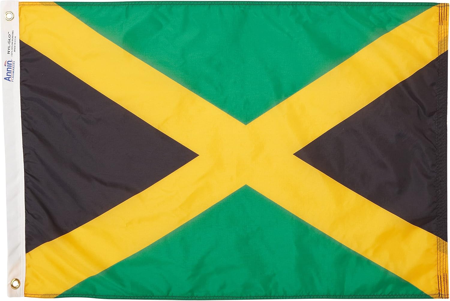 Annin Flagmakers Jamaica Flag - 4 x 6 Feet (Model 194242) | USA-Made to Official United Nations Design Specifications