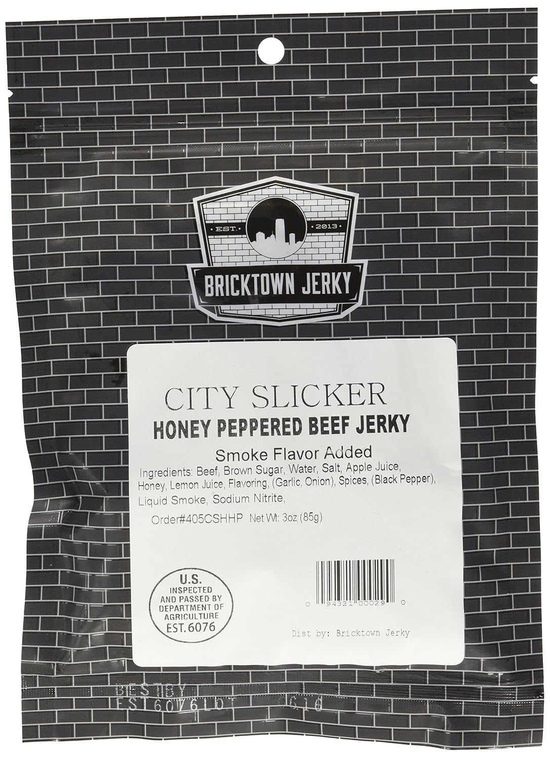 Honey Pepper Beef Jerky - Soft and Tender Style, High Protein, Low-Carb, Healthy Lean Meat Snack - Gourmet Beef Jerky, No Preservatives - 2.5 oz.
