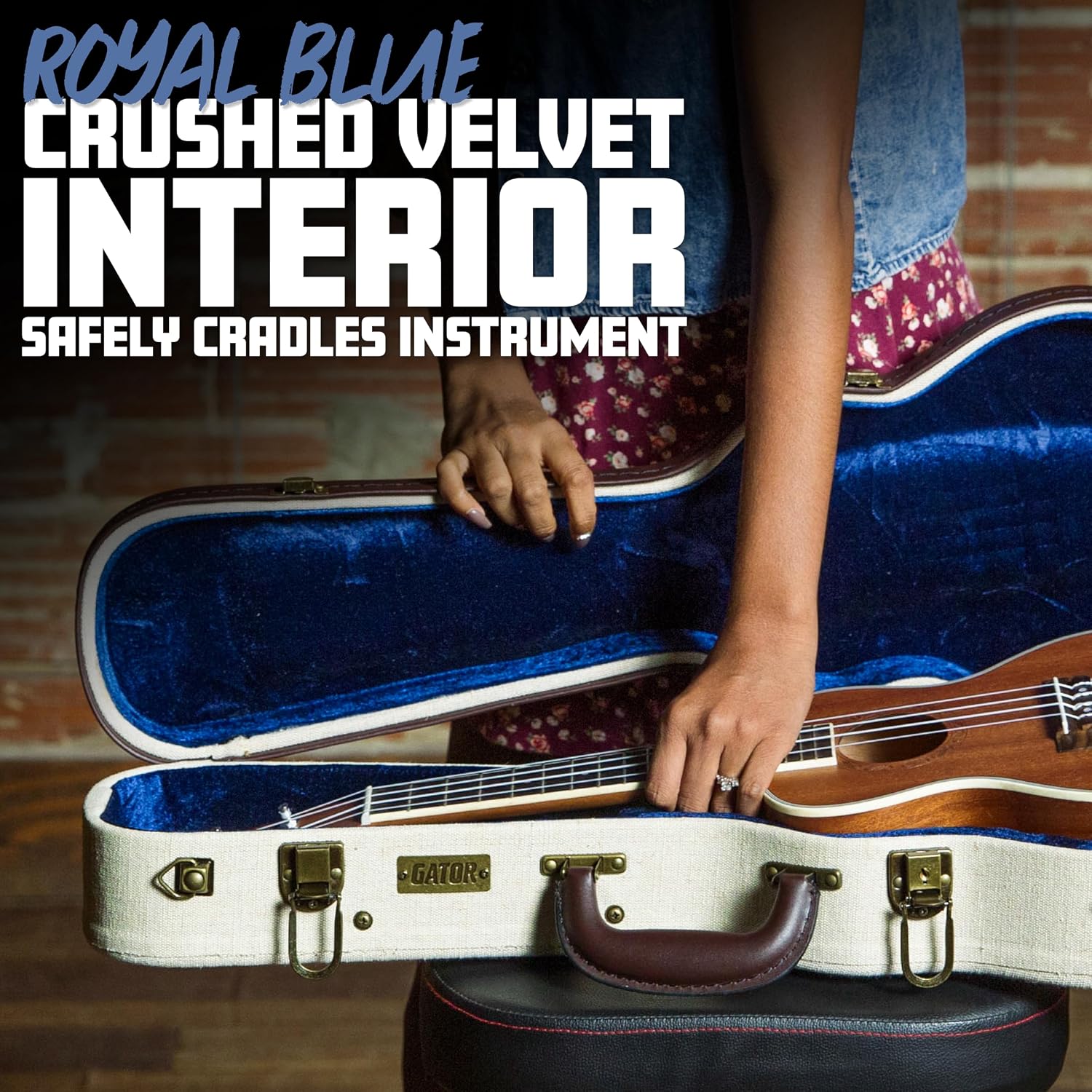 Gator Cases Journeyman Series Deluxe Wood Case for Resonator Style Acoustic Guitars (GW-JW RESO)