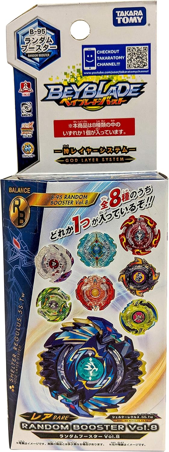 Takaratomy B-95 Beyblade Burst Random Booster Vol. 8 Shelter Regulus.5S.Tw Balance Type
