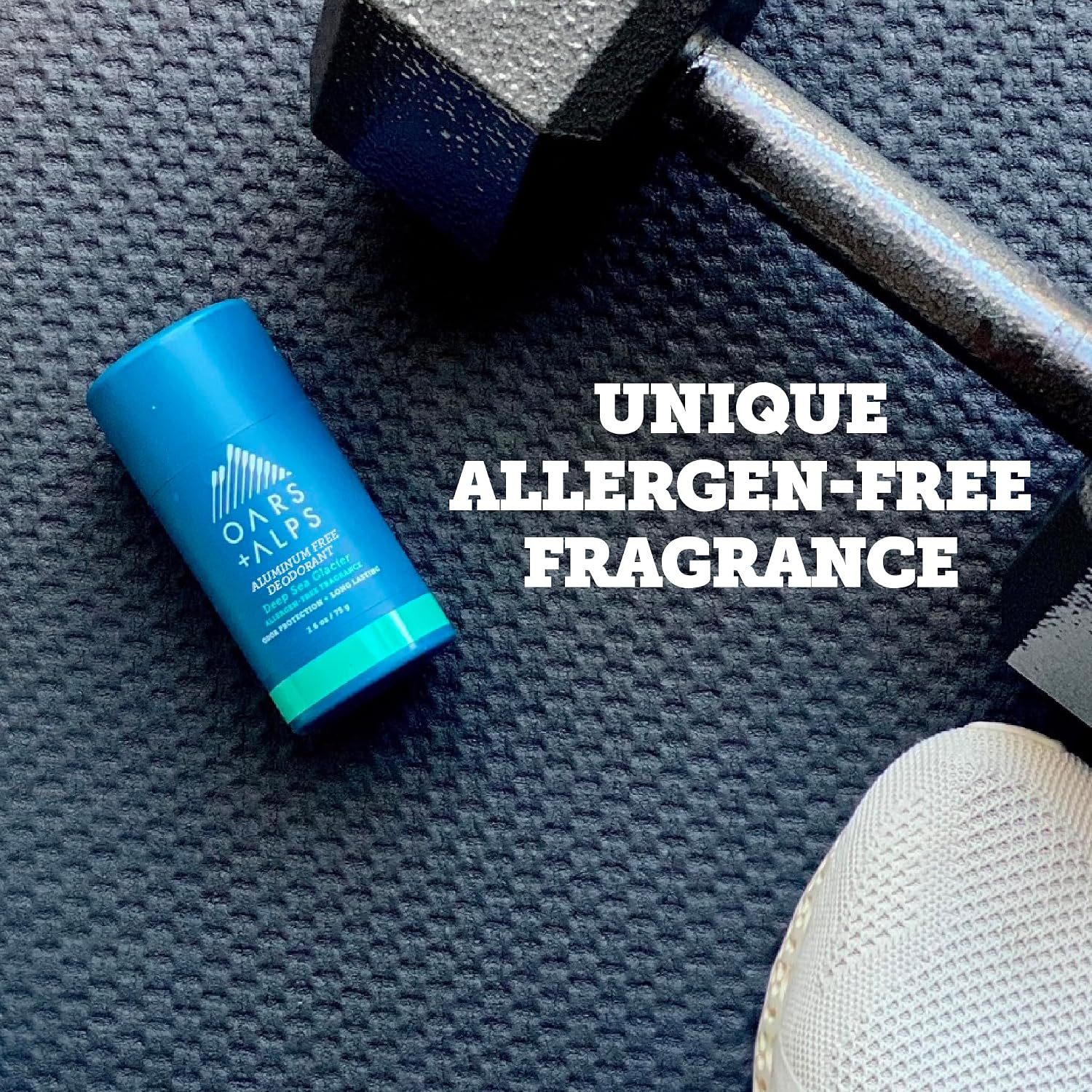 Oars + Alps Aluminum Free Men's Deodorant, Clear + No Residue, 2pk, 2.6oz