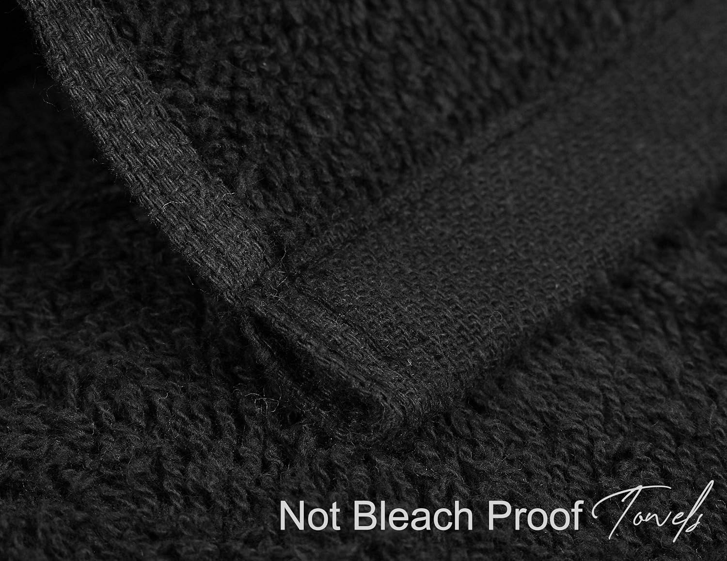 ZOYER Cotton Salon Towels - Gym Towel - Hand Towel - (24 Pack, Black) Not Bleach Proof -15 inches x 25 inches - Ring Spun-Cotton