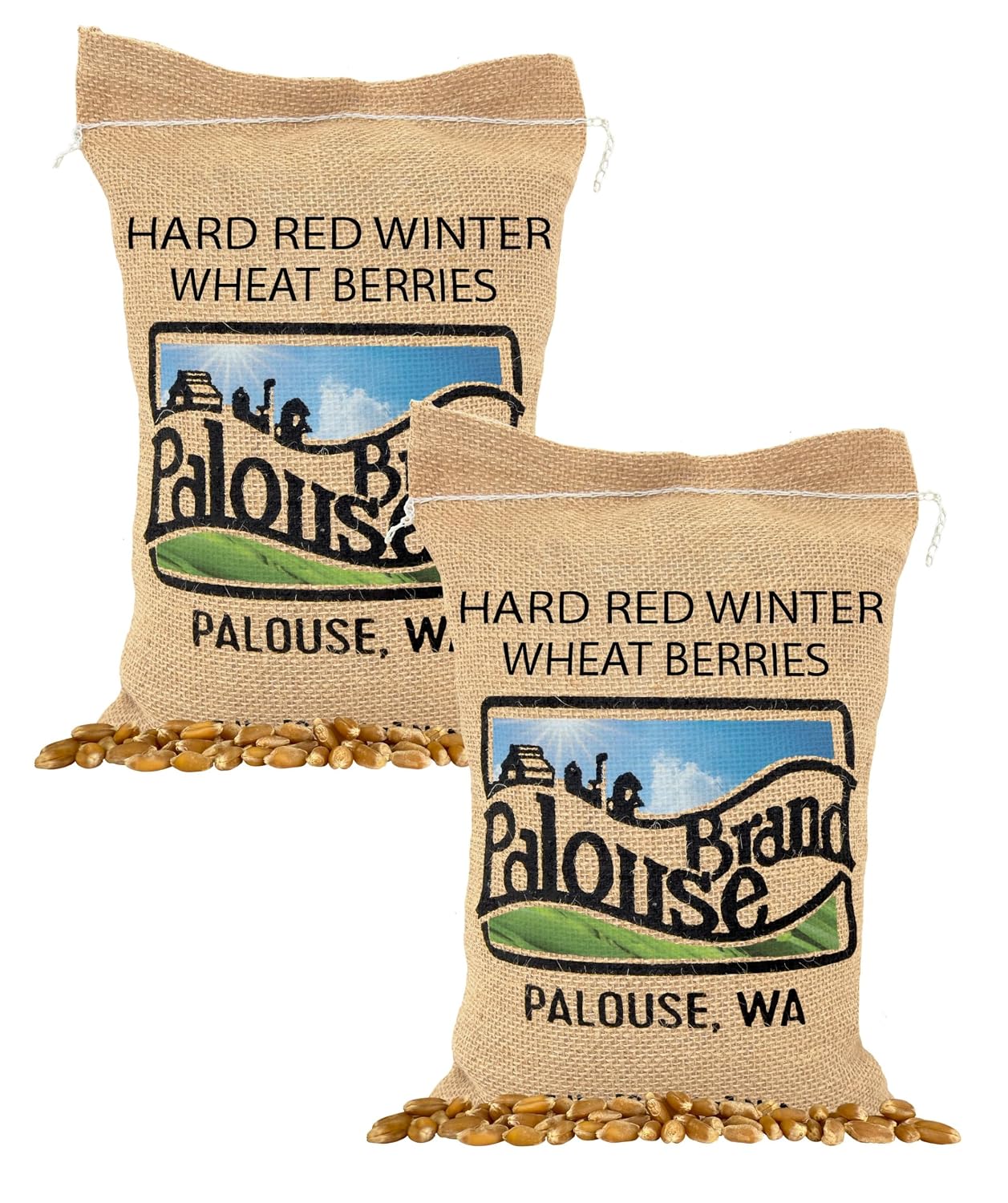 Palouse Brand Certified Glyphosate Residue Free Hard Red Winter Wheat Berries | 5 LBS | Family Farmed in Washington State | Non-GMO Project Verified | Certified Kosher Parve