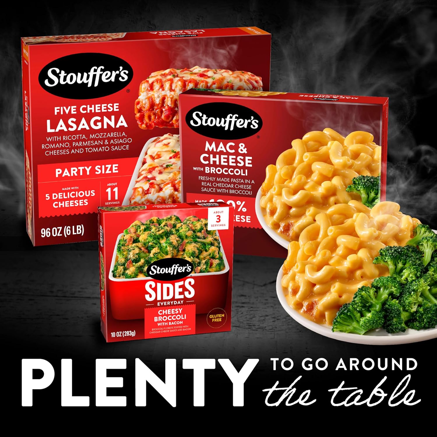 Stouffer's Macaroni & Cheese with Broccoli, Single Serve Frozen Meal