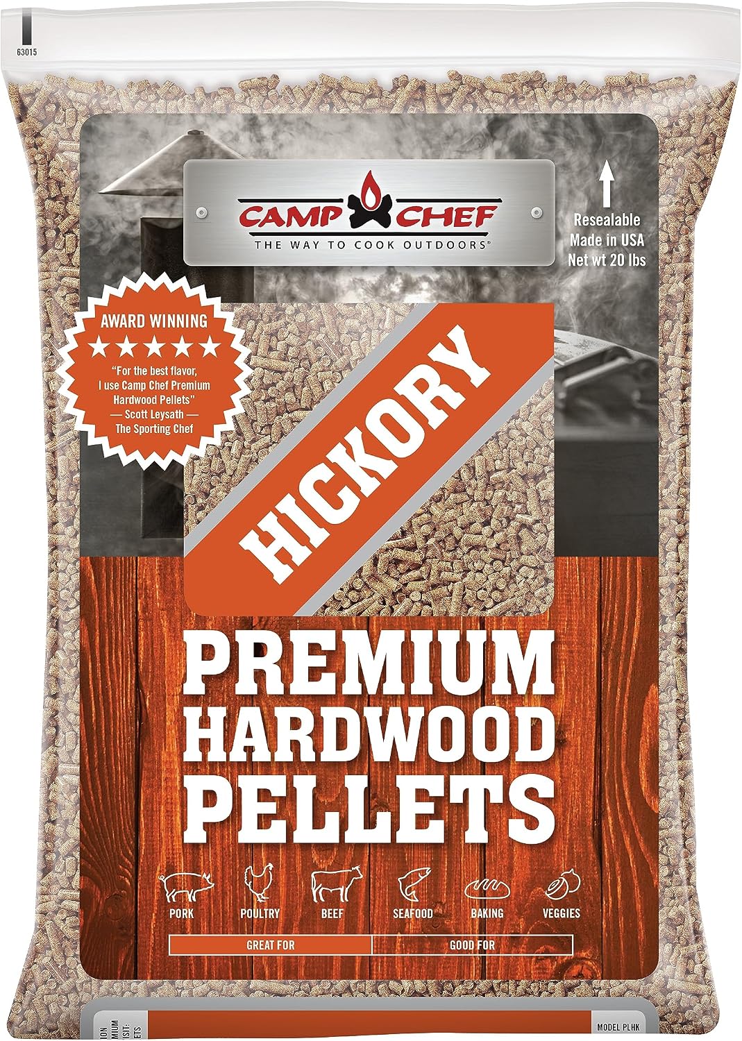 Camp Chef Orchard Apple BBQ Pellets, Hardwood Pellets for Grill, Smoke, Bake, Roast, Braise and BBQ, 20 lb. Bag