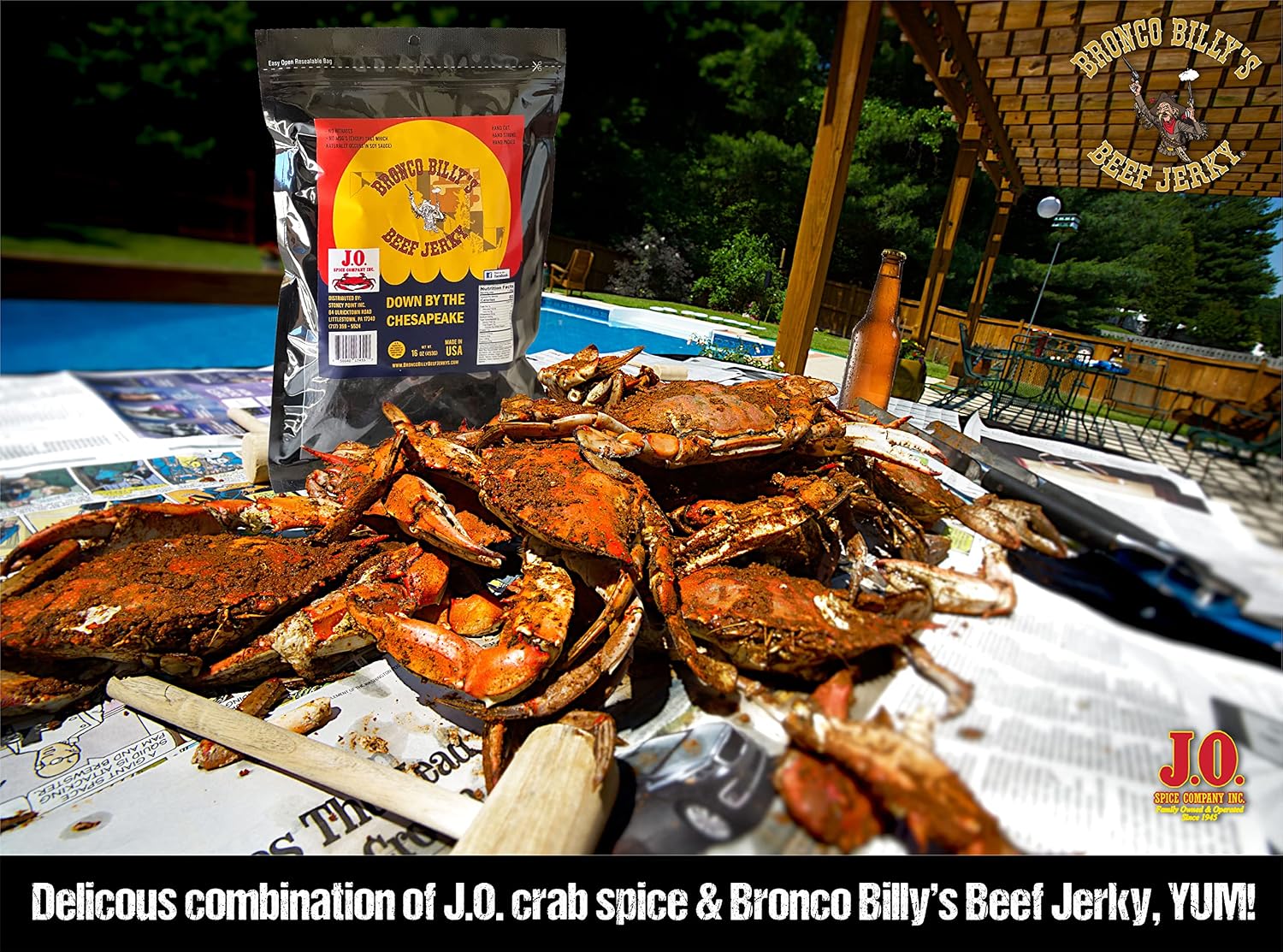 Bronco Billy's Beef Jerky Hickory Smoked Old Country Half Pound Resealable Bag
