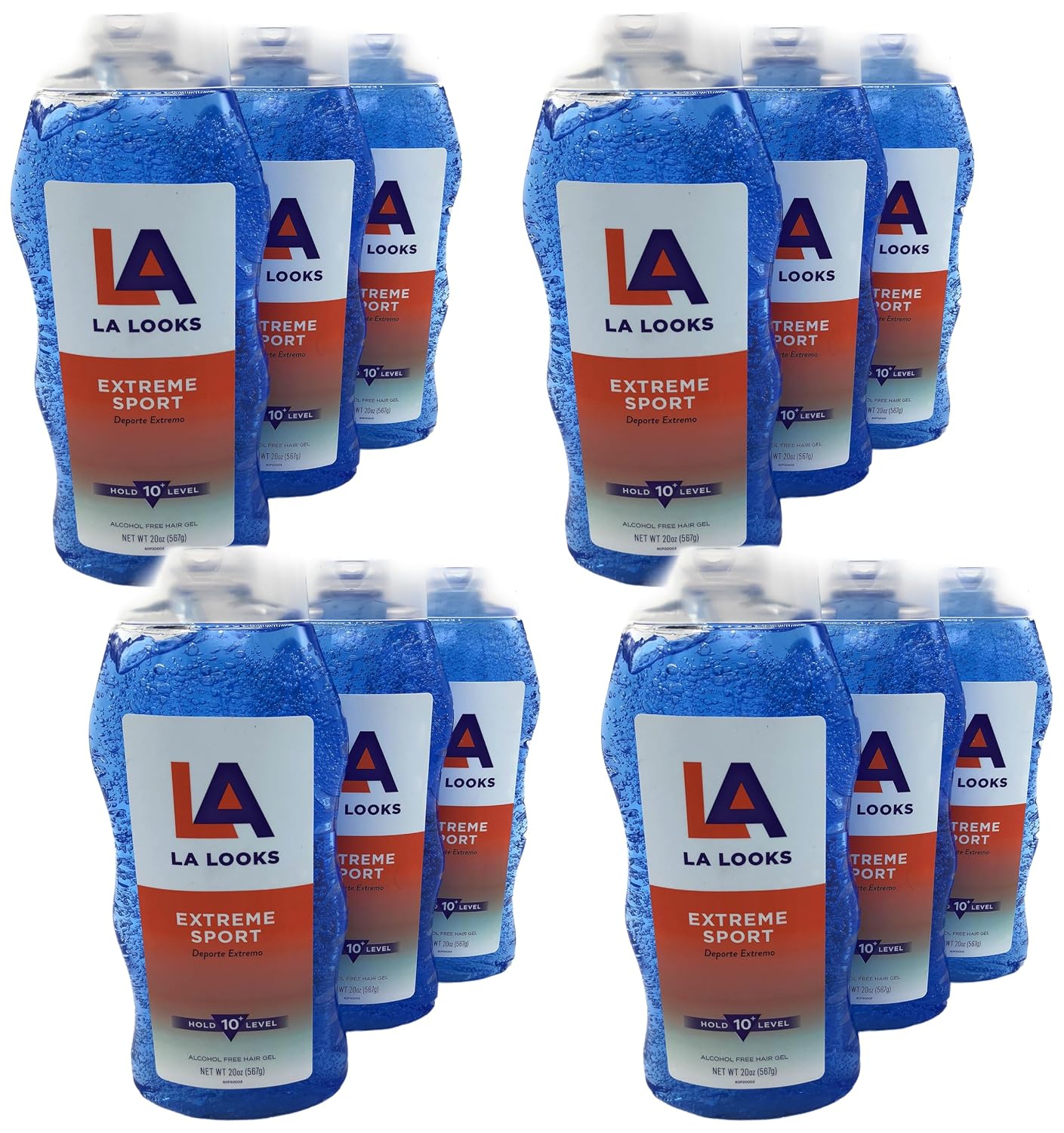 L.A. LOOKS SPORT XTRME HLD GEL 20 OZ (Pack of 3)