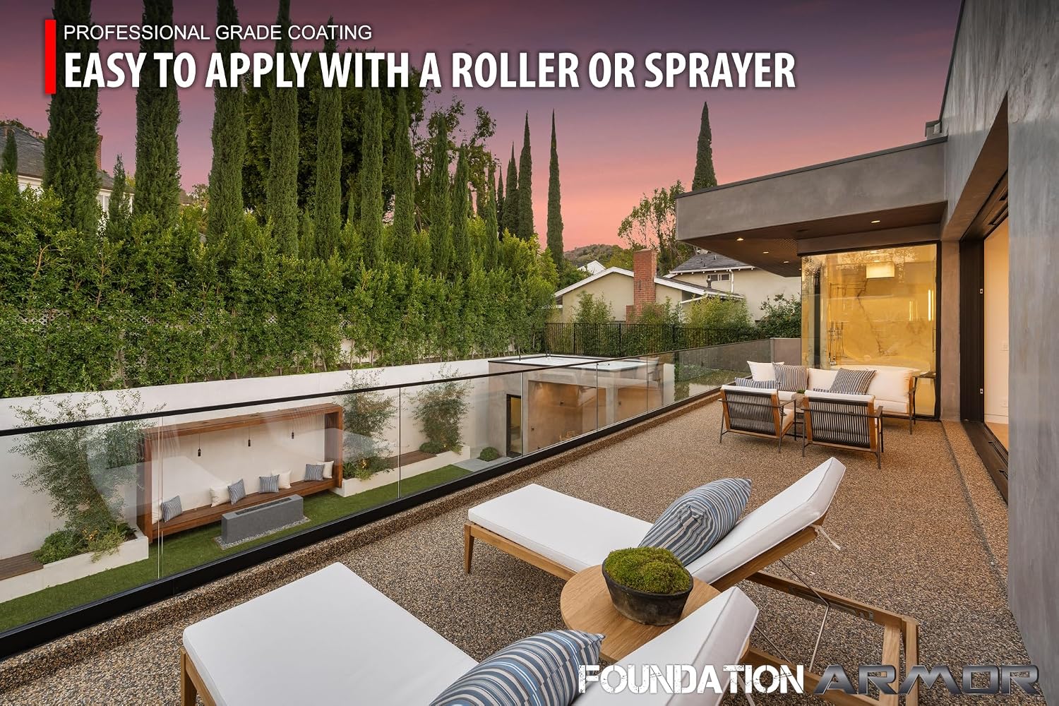 Armor AG Brown Seal 25 Brown Tinted Exposed Aggregate Sealer
