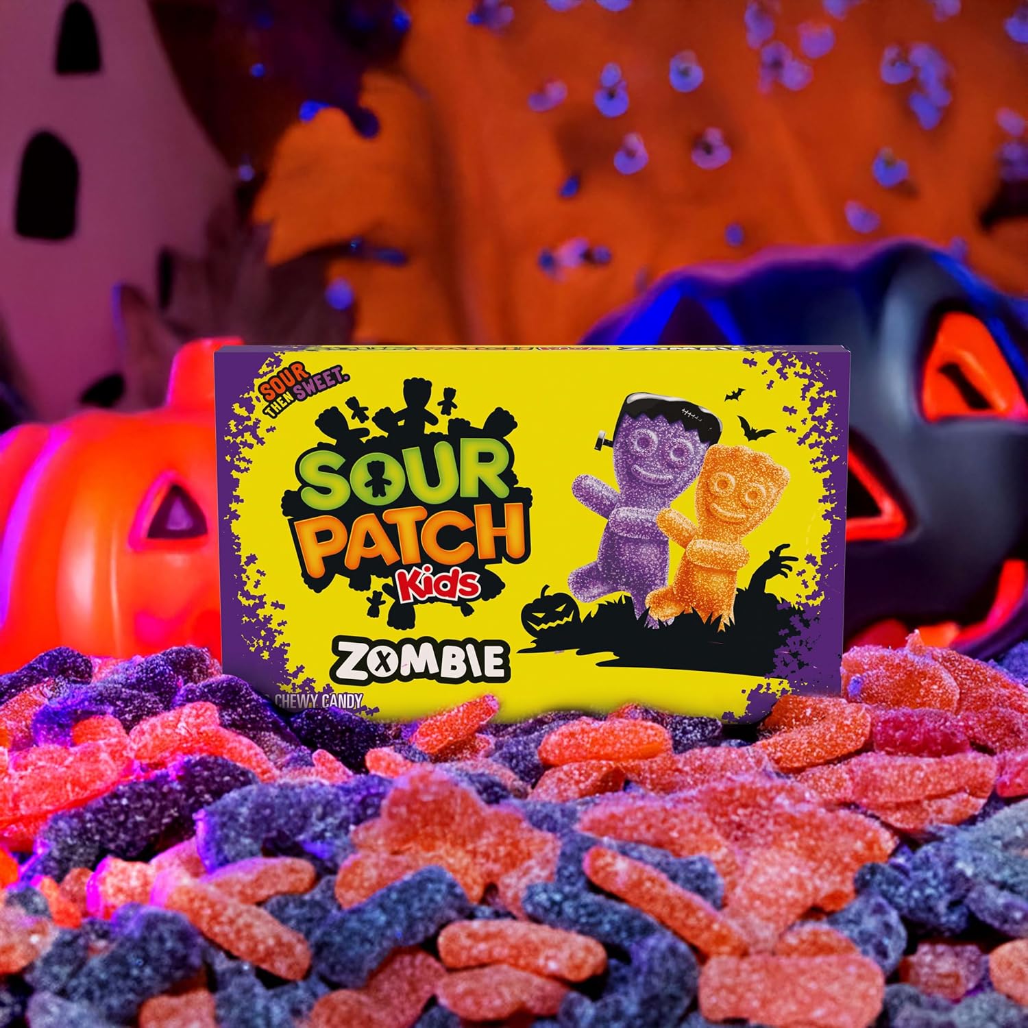 SOUR PATCH KIDS & SWEDISH FISH Soft & Chewy Gummy Candy Variety Pack, 15 ct