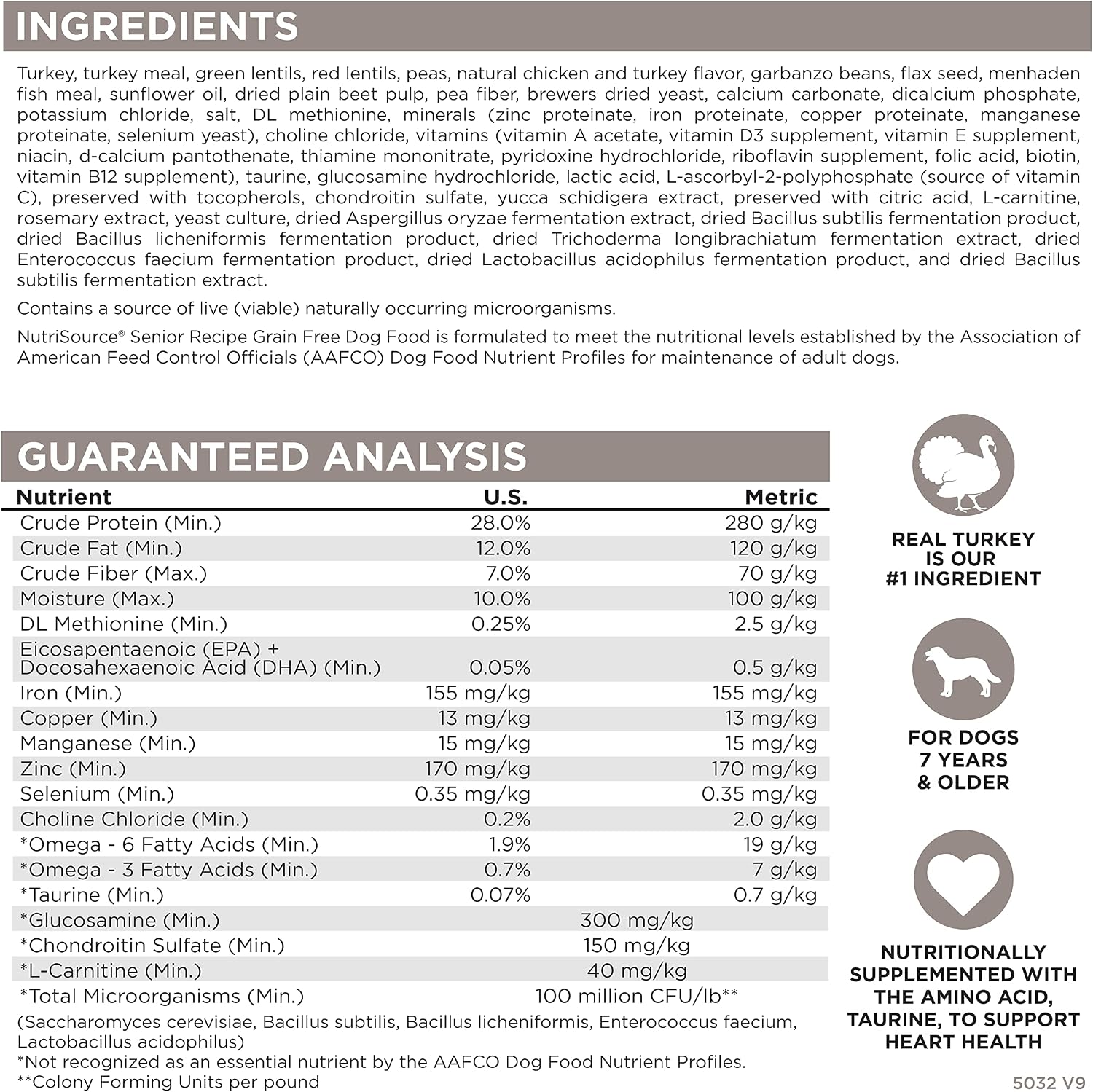 NutriSource Senior Dry Dog Food, Chicken & Rice, 26 lb | Probiotic & Prebiotic Support, Glucosamine & Chondroitin, Grain Inclusive, No Corn Wheat or Soy