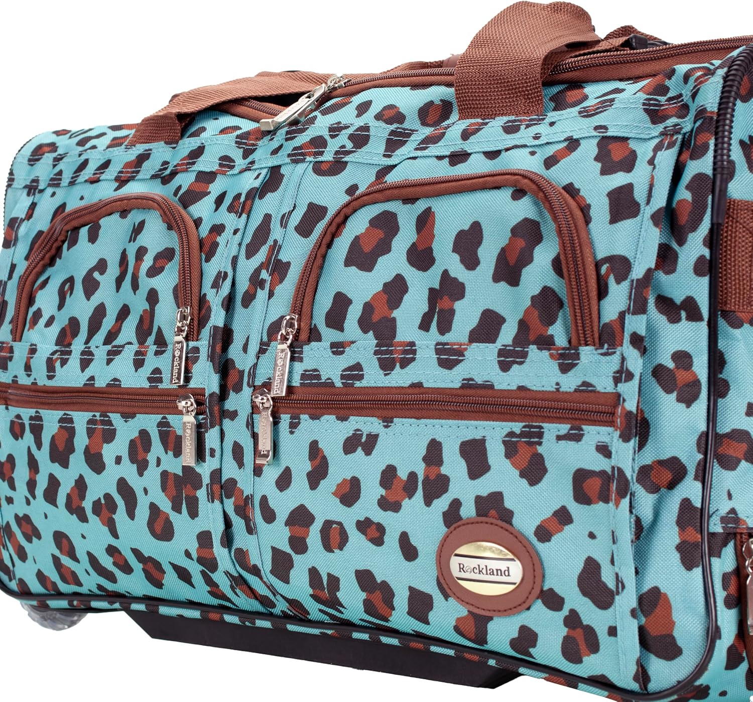 Rockland Rolling Duffel Bag, Black, 22"