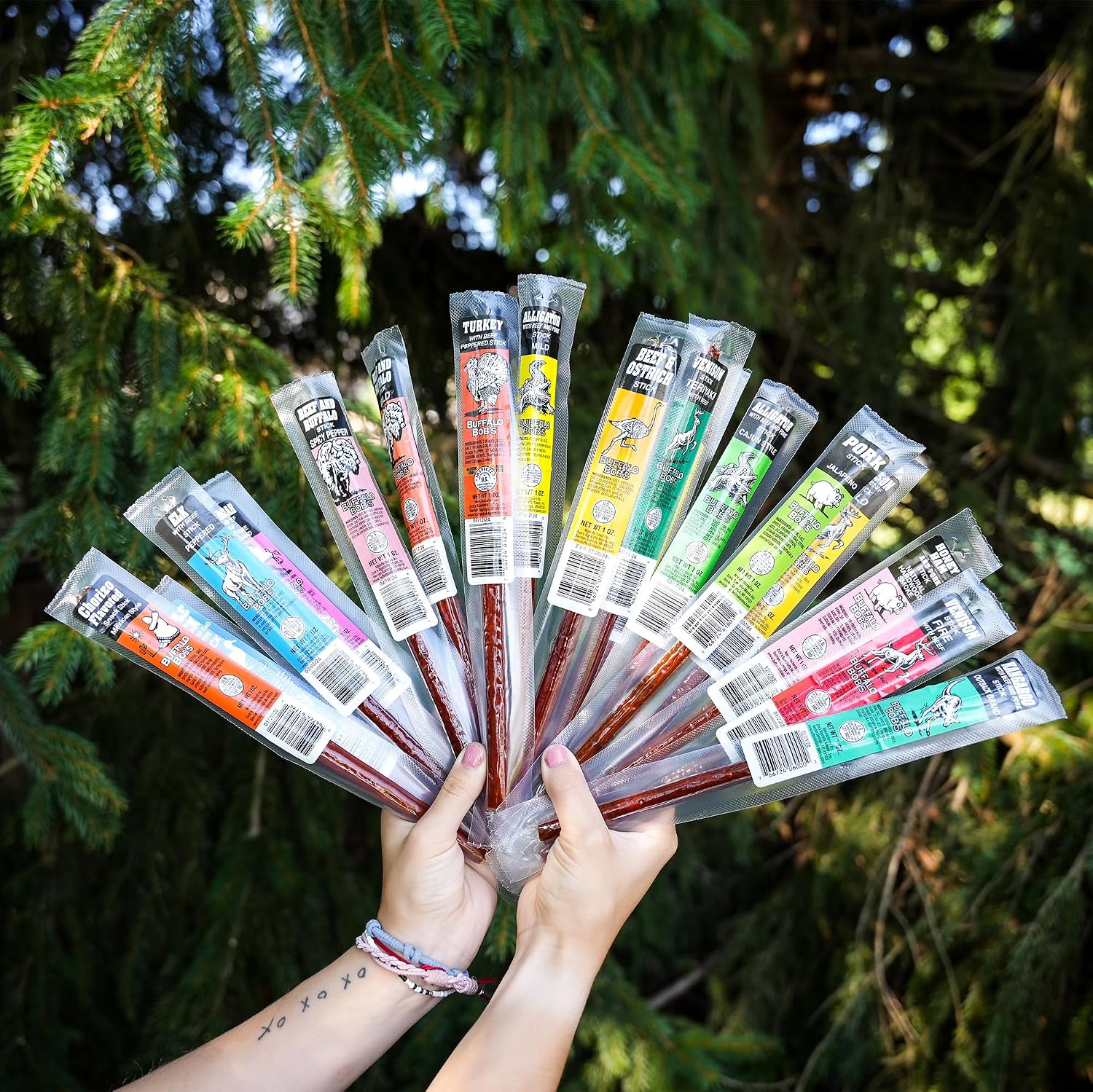 10 Piece Game Jerky Sticks Alligator-elk-buffalo-kangaroo-ostrich-pheasant-venison-wild Boar Variety Pack