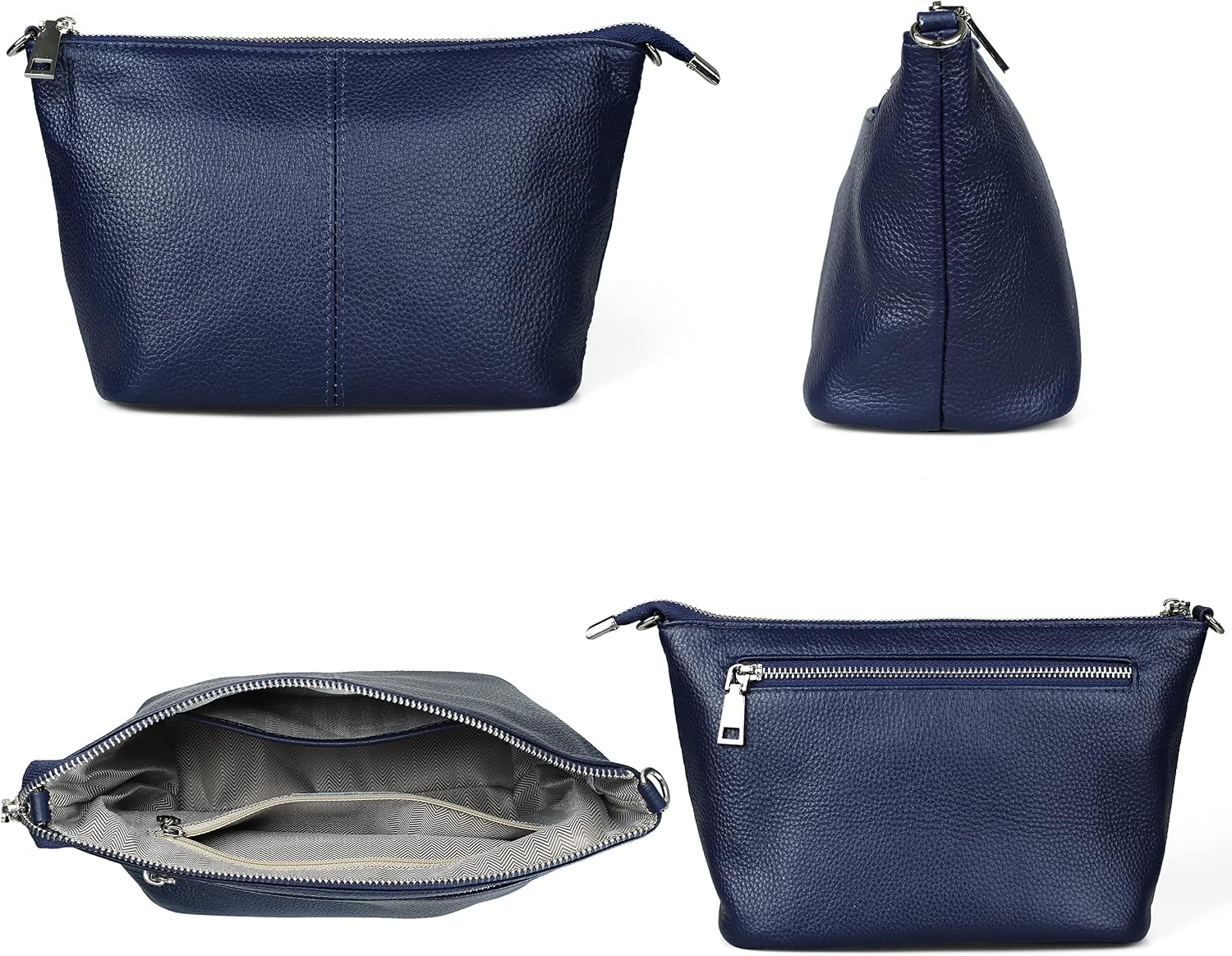 befen Genuine Leather Small Crossbody Bags for Women Wristlet Wallet Purses | Real Leather, RFID Blocking Card Slots, Wristlet Strap, Clutch Purse, Fit iPhone 17 Pro Max, Leather Handbags