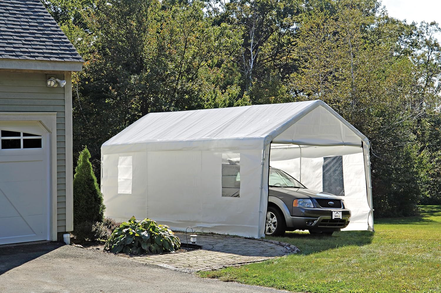 ShelterLogic MaxAP Clearview Enclosure Kit with Windows, 10 x 20 ft. (Frame and Canopy Sold Separately)