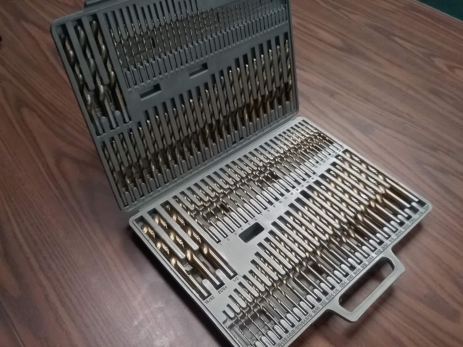 115 Piece TiN Coated 3 in 1 Combo HSS Drill Set, Fraction, Numbers, Letters