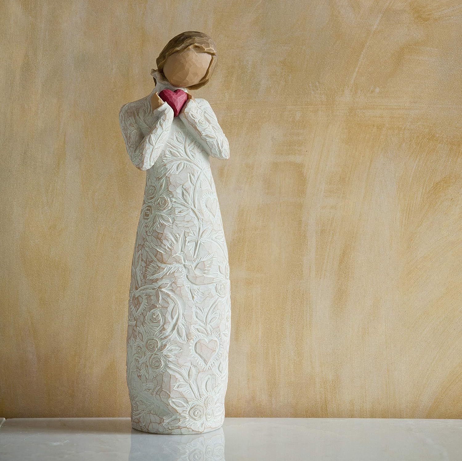 Willow Tree You and Me (Darker Skin), Sculpted Hand-Painted Figure | Cast from a Susan Lordi Original Carving, Expression of Love and Caring, Display on Shelf, Table or Mantel, Fitted Gift Box