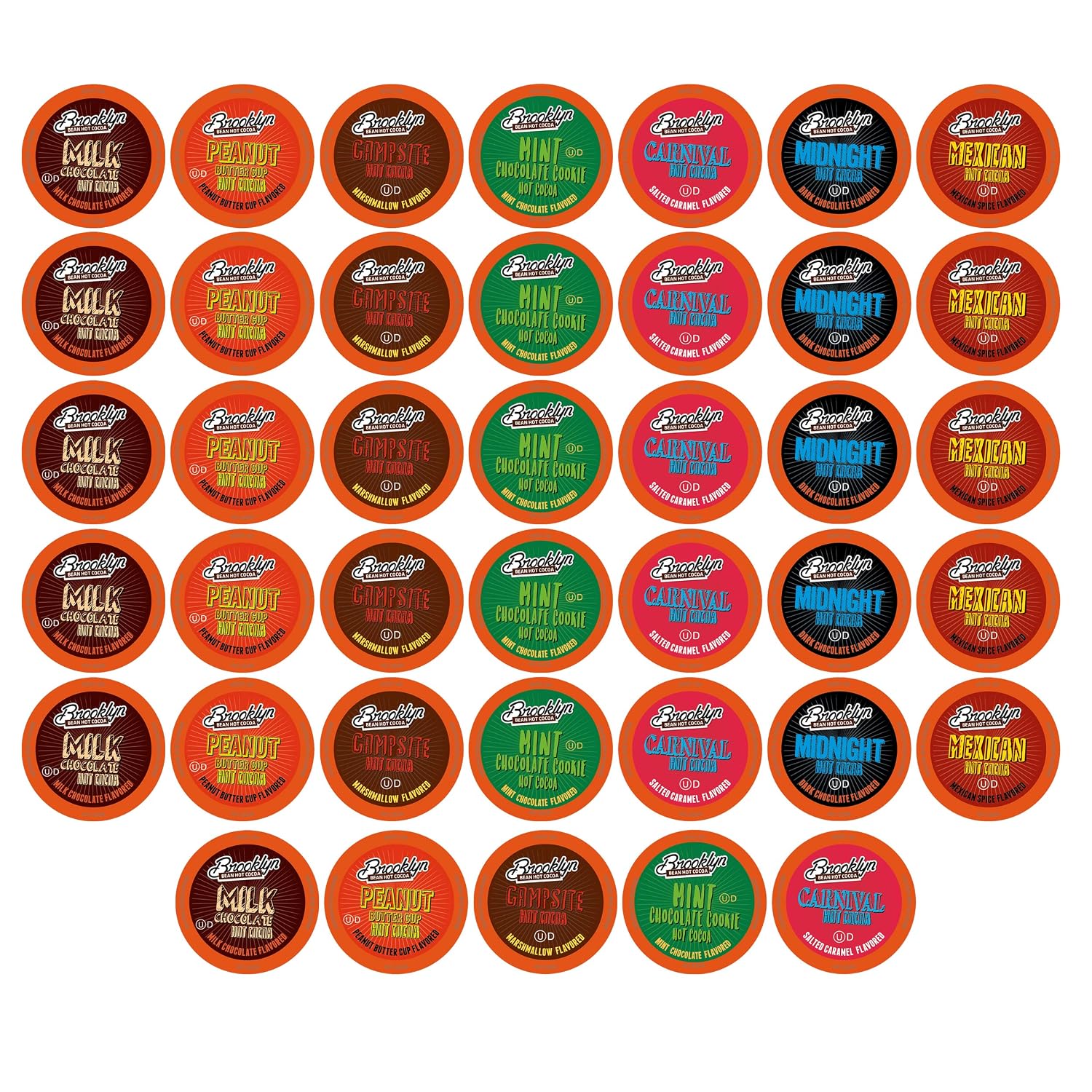 Brooklyn Beans Milk Chocolate Hot Cocoa Pods, Compatible with 2.0 K-Cup Brewers, 40 Count