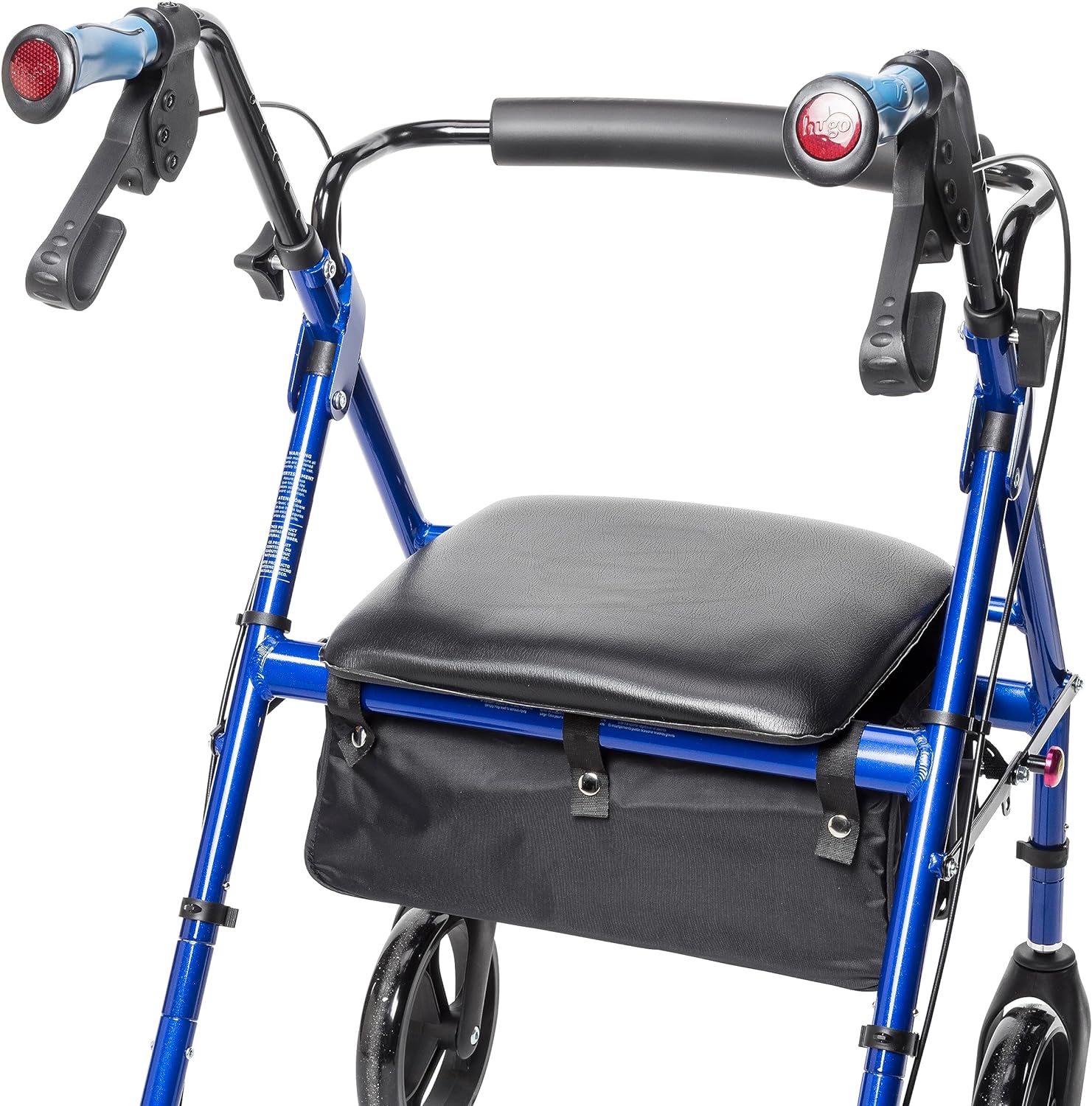 Drive Medical Hugo Elite Rollator Walker with Seat and Basket