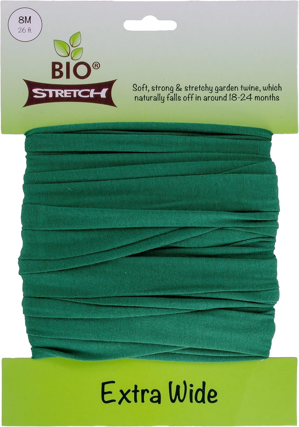 Bio-Stretch Soft Garden Twine & Plant Ties for Outdoor Plants, 1 Ball Green