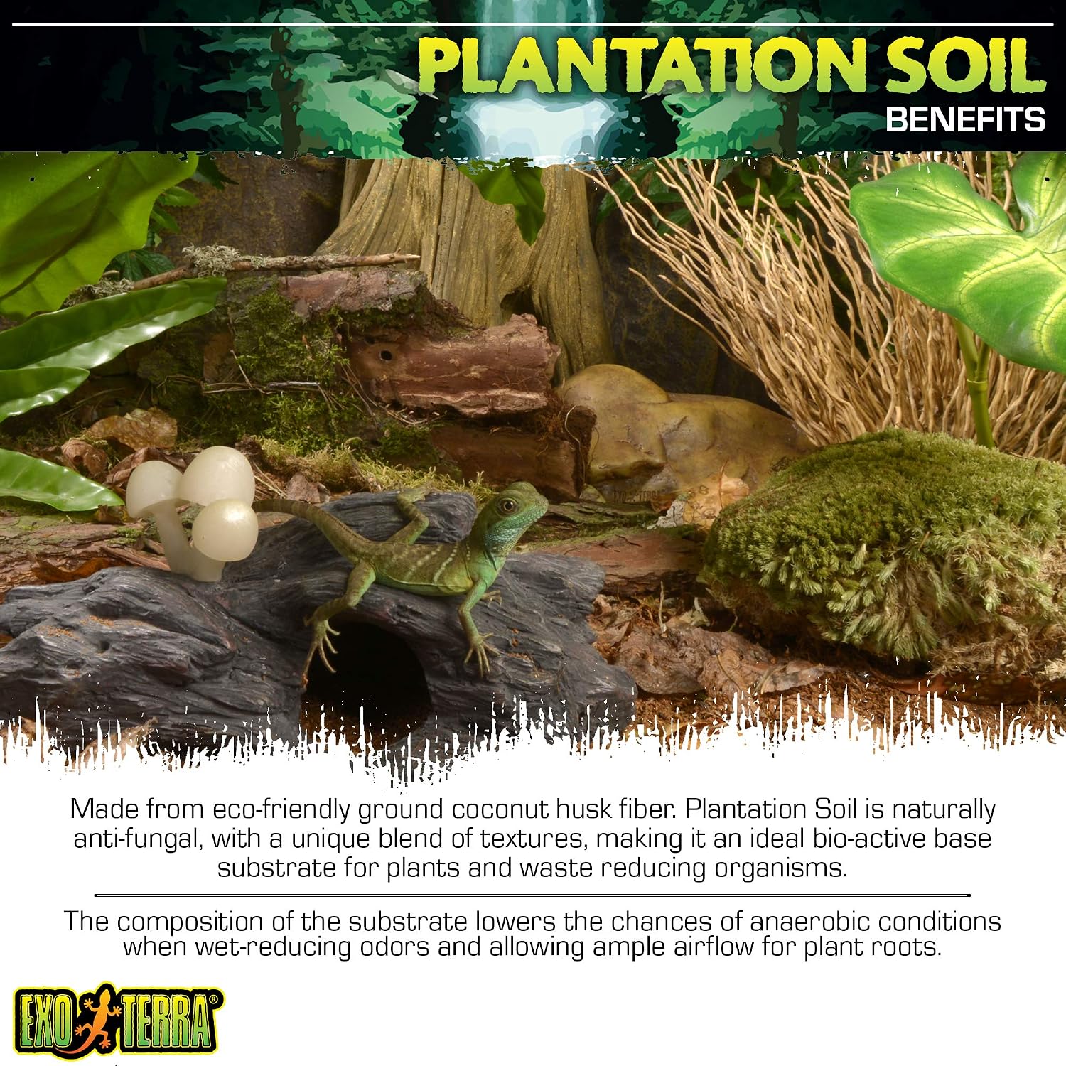 Exo Terra Plantation Soil, 8 Quarts - 3 Count (Pack of 1)
