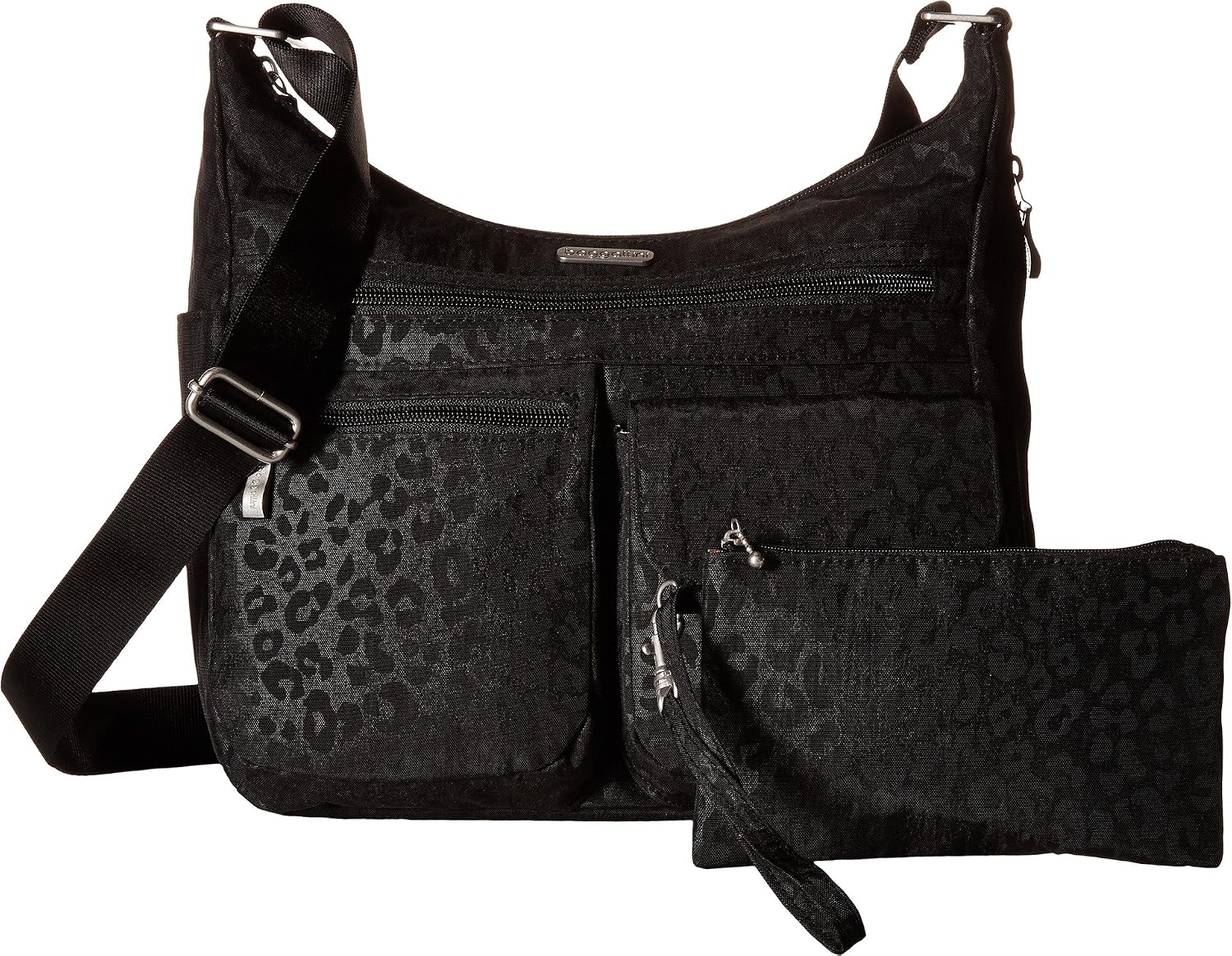 Baggallini womens Everywhere Bagg Crossbody Women 11x9 Lightweight Nylon Hobo Water-resistant Travel Bag W/Rfid