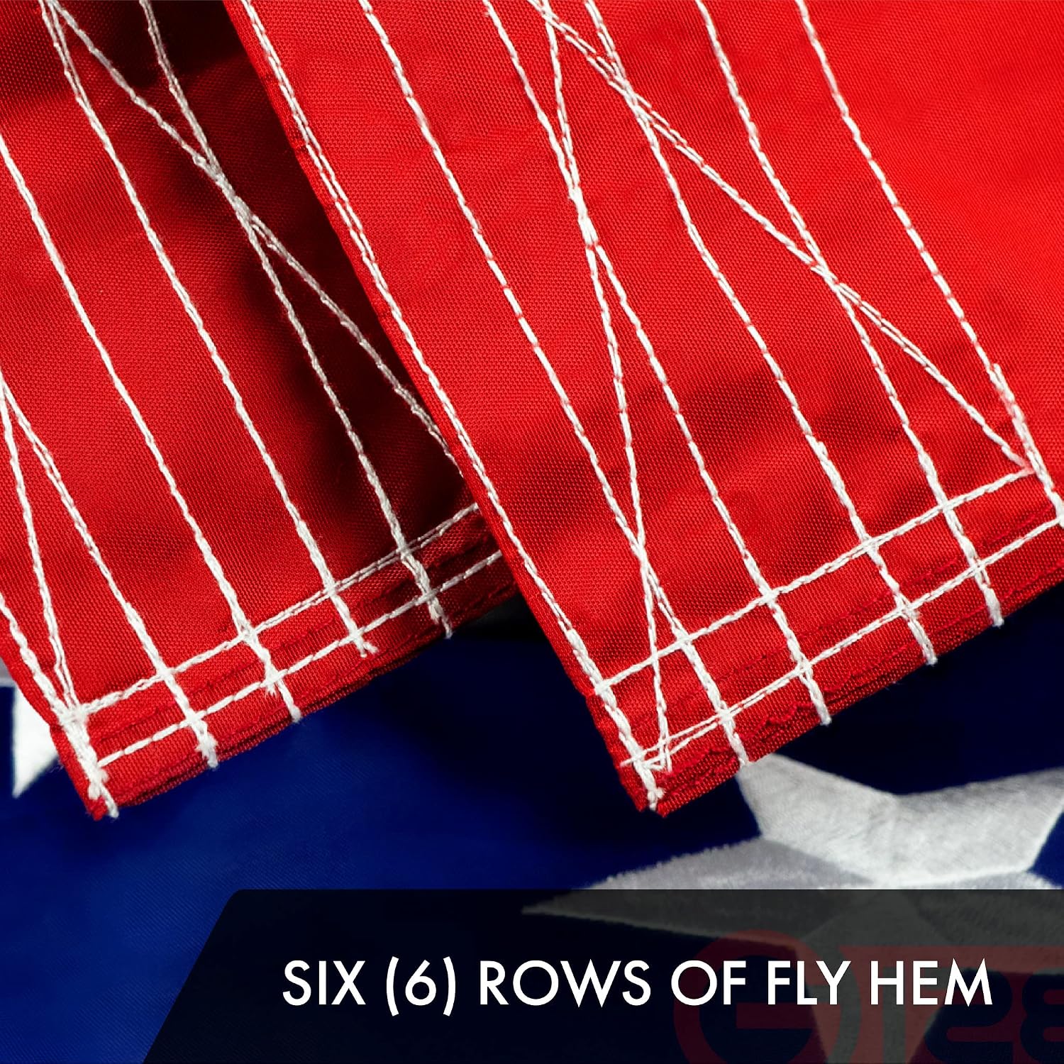 G128 American USA Flag | 5x8 Ft | ToughWeave Series Embroidered 300D Polyester | Country Flag, Embroidered Stars, Sewn Stripes, Indoor/Outdoor, Brass Grommets