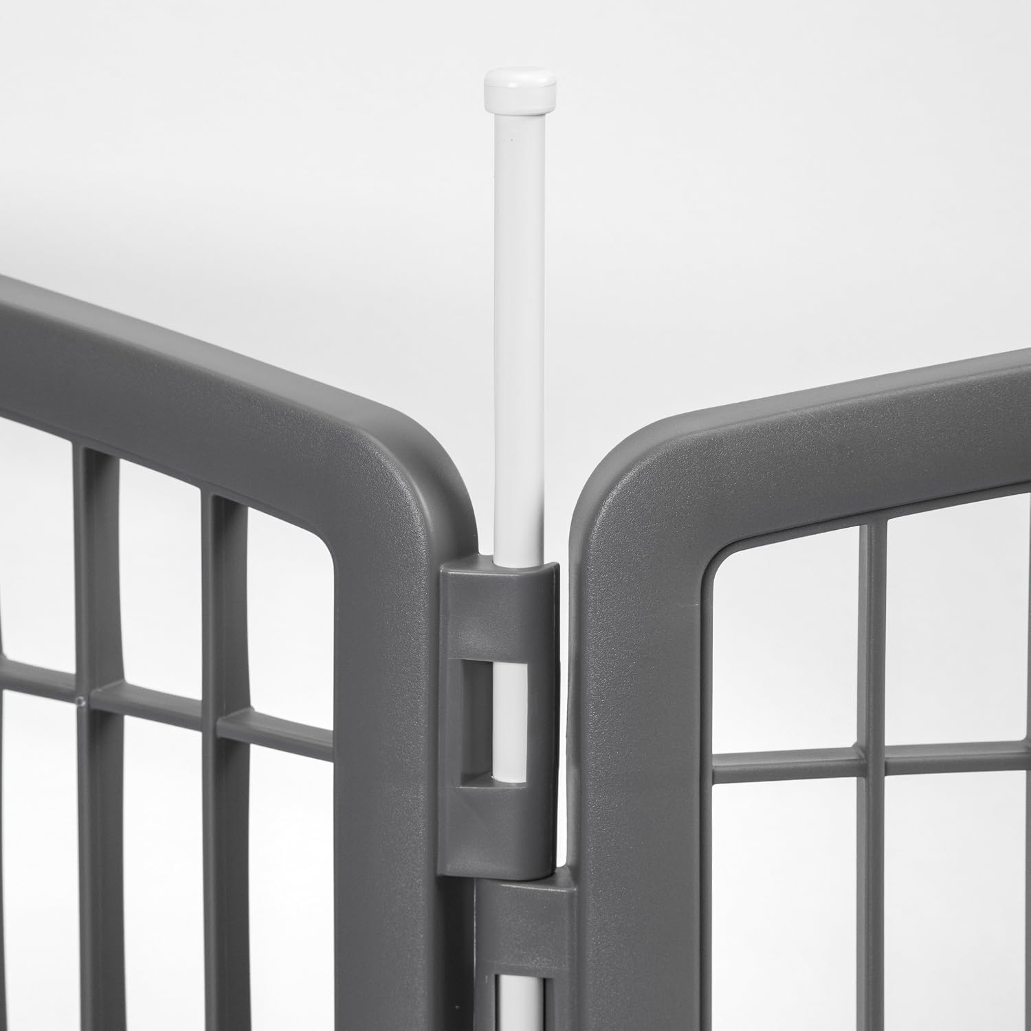 IRIS USA Playpen Panels, Extension Set, Gray | Multiple Pets, Add-On Panel Set, Connect Additional, Size Increase Addon, Matches Existing, Increases Space