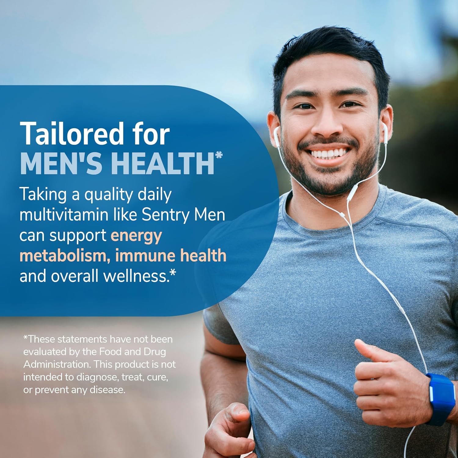 21st Century Sentry Men Multivitamin Tablets, Daily Support, 120 Count | Complete Daily Multivitamin & Multimineral, Compare VS. Centrum® Men