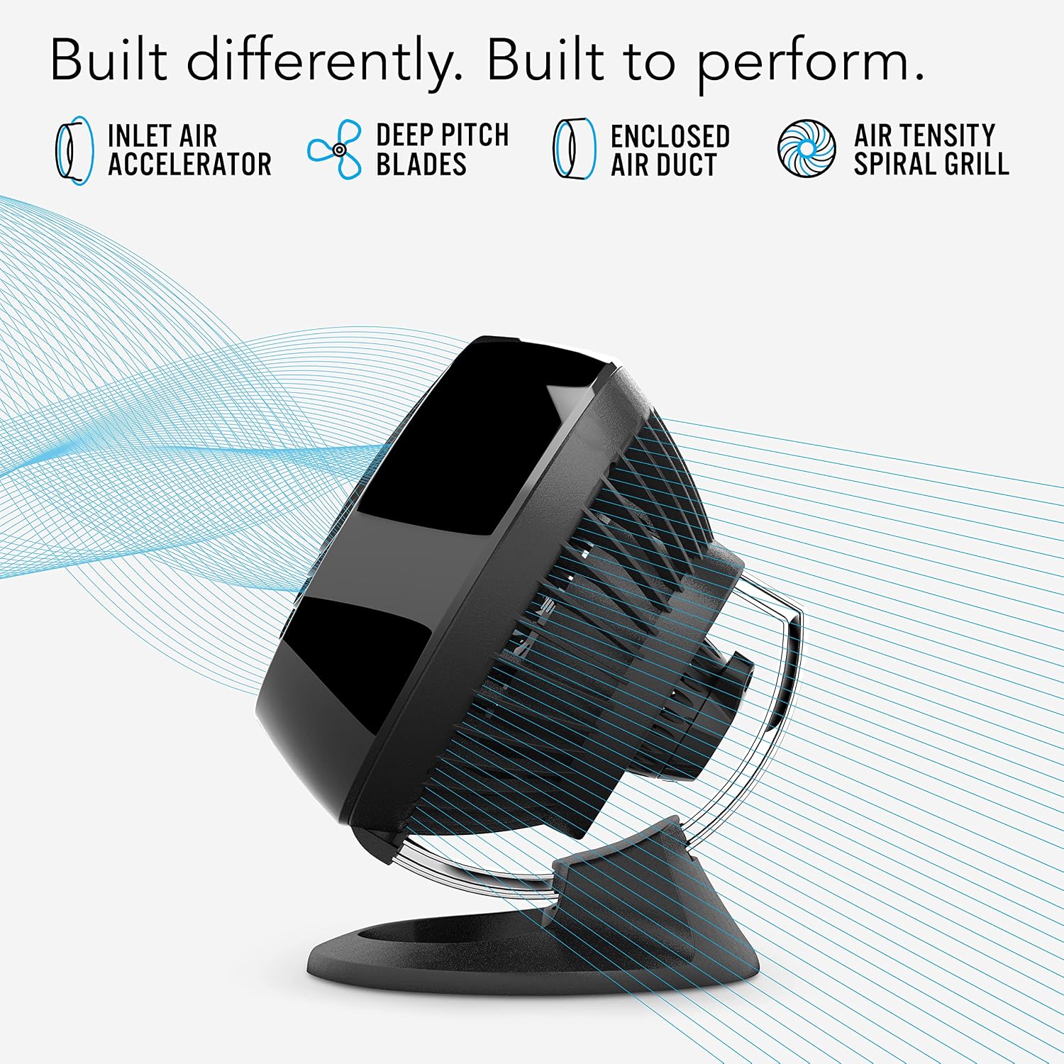 Vornado 160 Personal Air Circulator, Small Fan for Dorm, Desk, and Bedside, Powerful Personal Cooling, 2 Speed Settings, Vortex Air Circulation