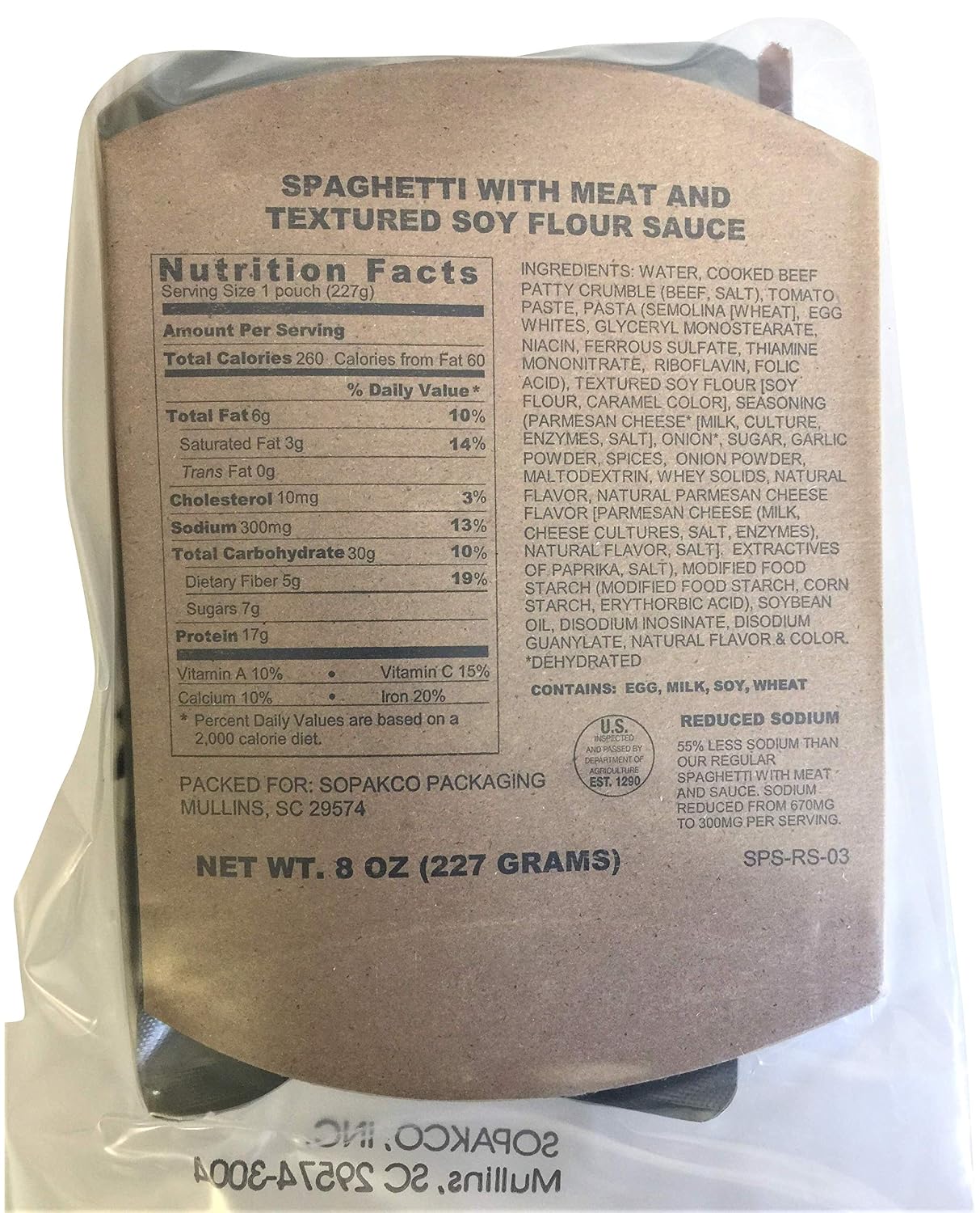 6/2021 Pack Date - 6/2026 expiration MREs with 16 MREs-Reduced Sodium Food Rations-Meals Ready To Eat-2021 Manufacture Date