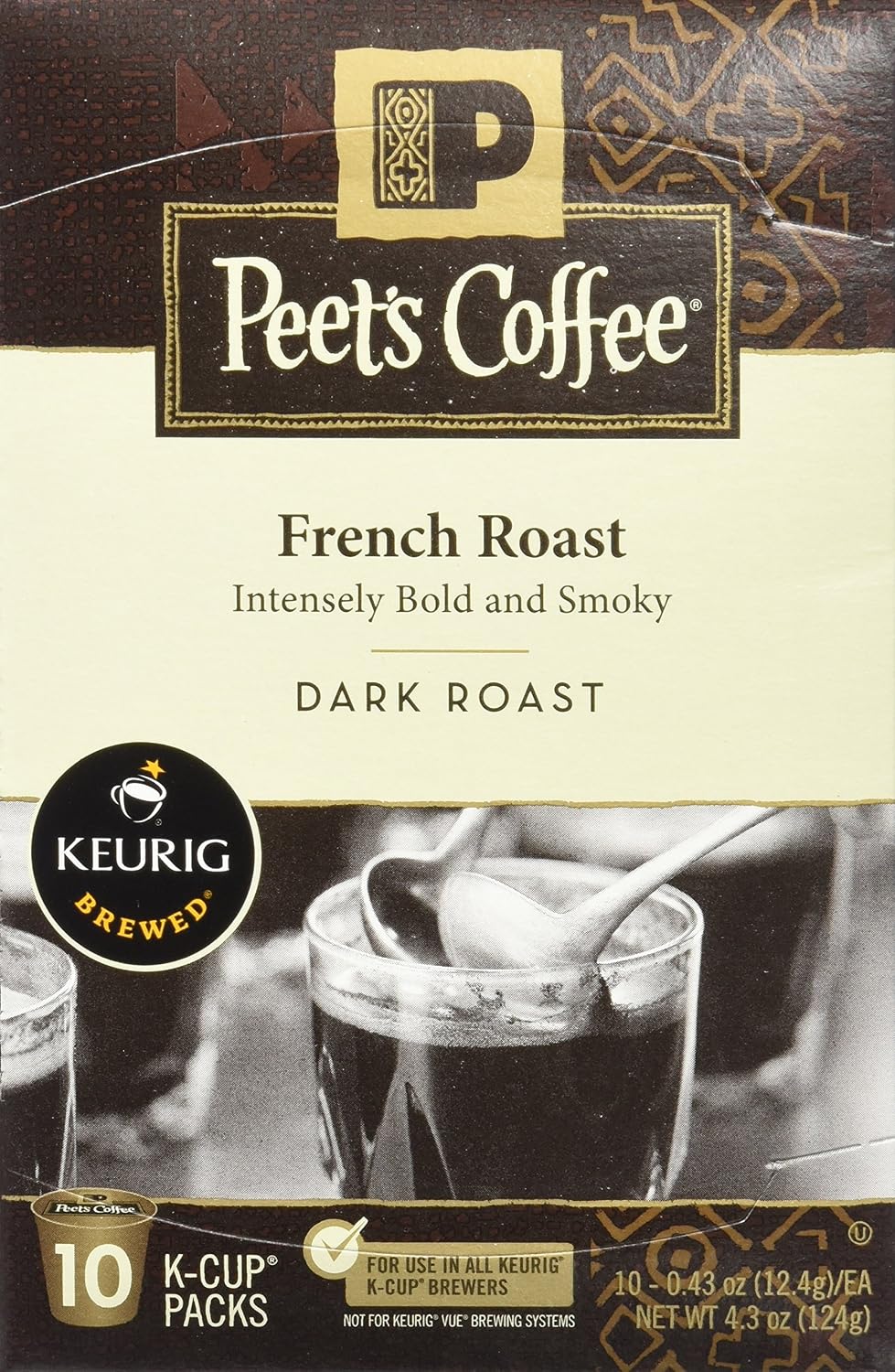 Peet's Coffee French Roast Single Cup Coffee for Keurig K-Cup