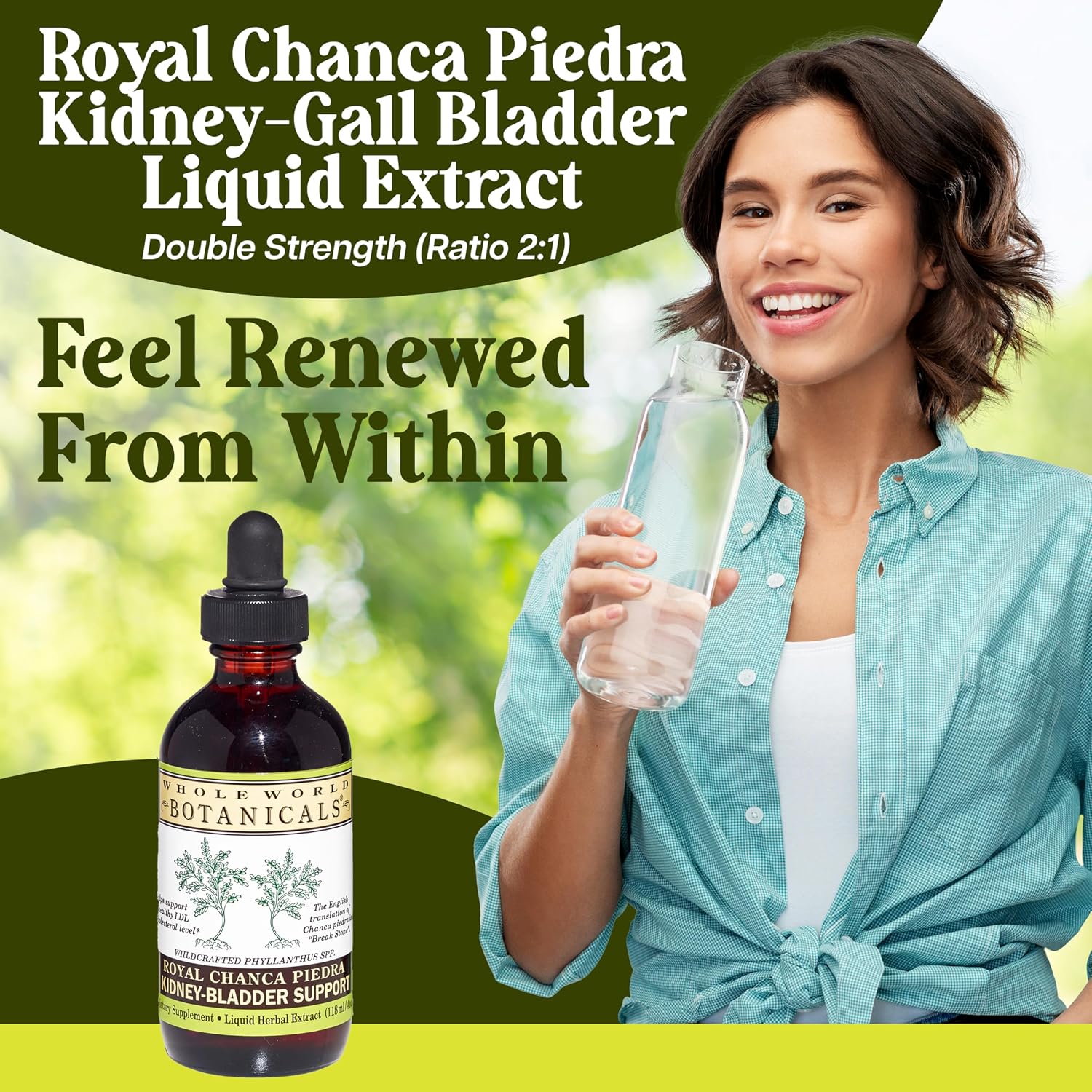 Whole World Botanicals Royal Chanca Piedra – Kidney & Bladder Support – Herbal Supplement – Liquid Extract 4 oz – Traditional Amazon Herb