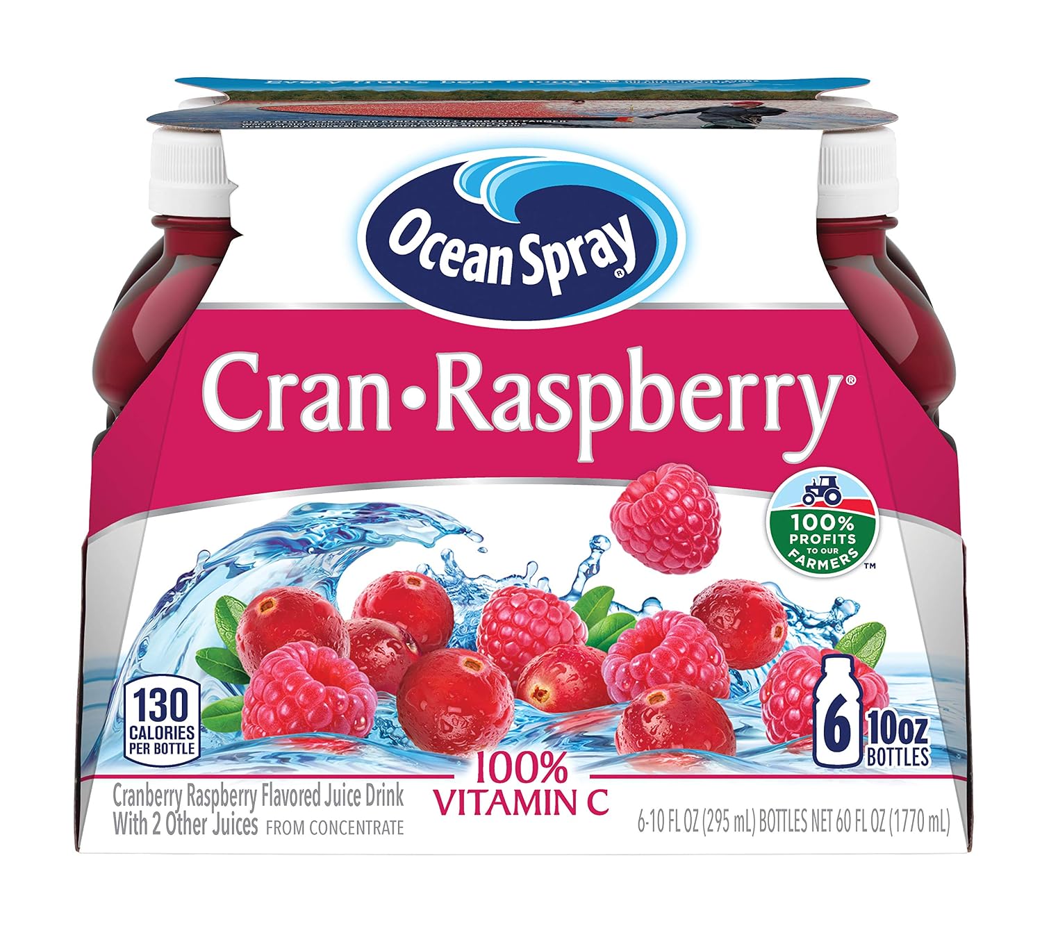 Ocean Spray® Cran-Raspberry® Cranberry Raspberry Juice Drink, 101.4 Fl Oz Bottle